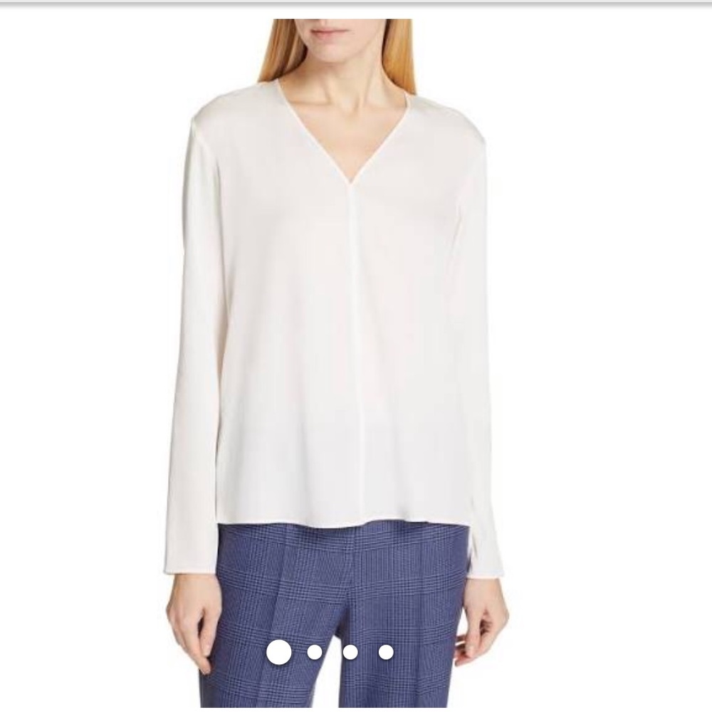 Hugo Boss lvala Stretch Triacetate Blouse
